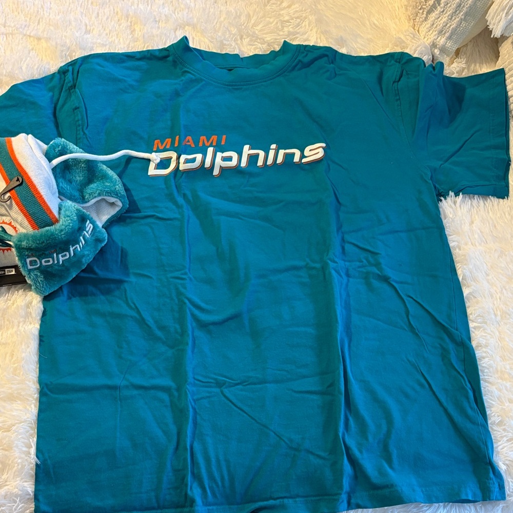 Fanatics Teal Cotton T-Shirt